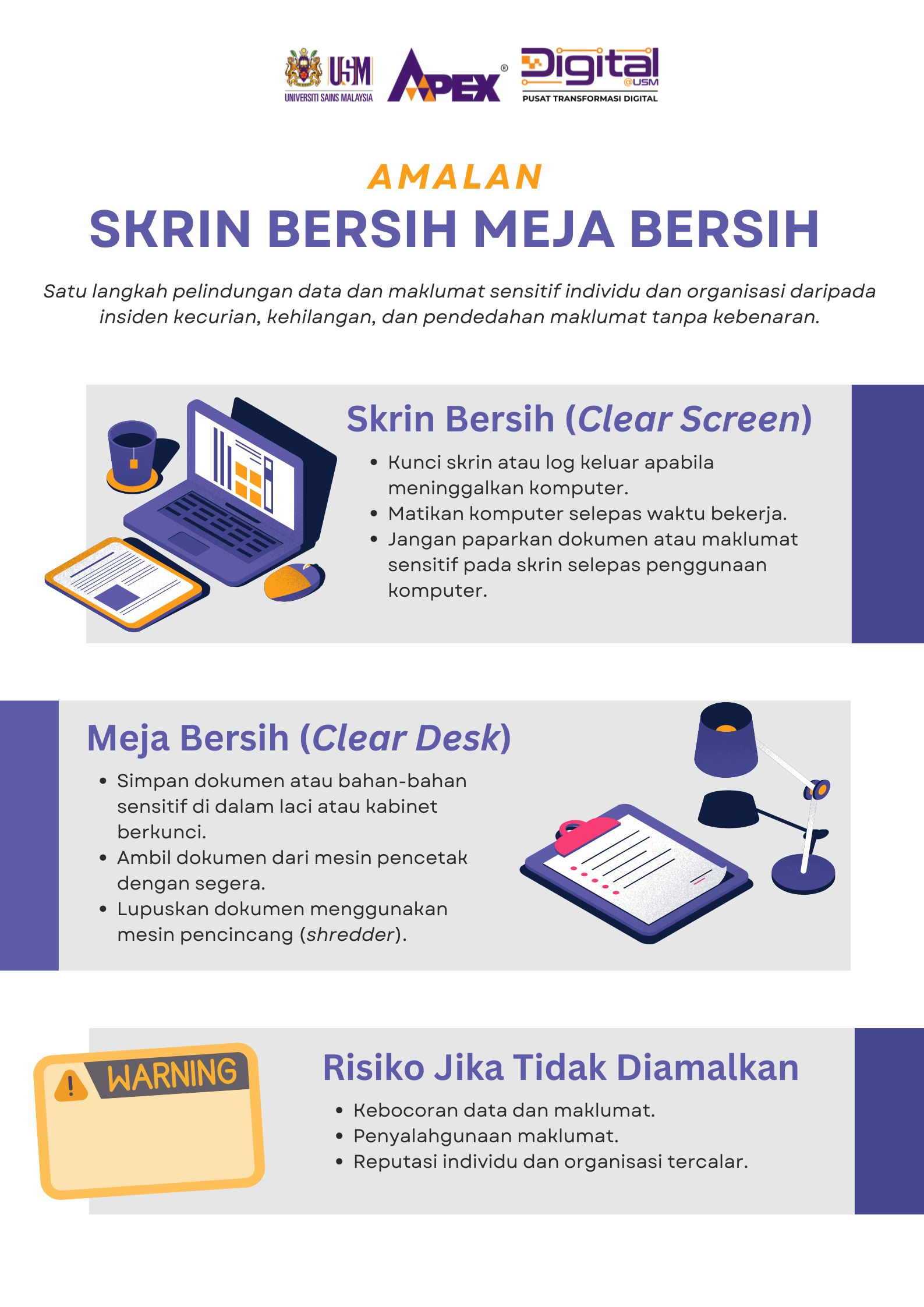 CLEAR SCREEN CLEAR DESK 2025 2026